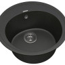 Кухонная мойка гранитная Vankor Sity, 50х50, черный (SITY SMR 01.50 BLACK)