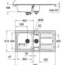 Кухонна мийка сталева Grohe K400, 98x51 (31569SD0)