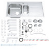 Кухонна мийка сталева Grohe K400, 98x51 (31569SD0)