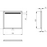 Зеркало в ванную Sanwerk Lava Calipso, 70x65 (ZL0000179)