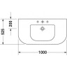 Умивальник підвісний Duravit Happy D, 100 (417100000)