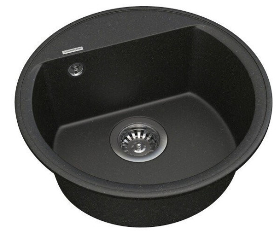 Кухонна мийка гранітна Vankor Easy, 45x45, чорний (EASY EMR 01.45 BLACK)