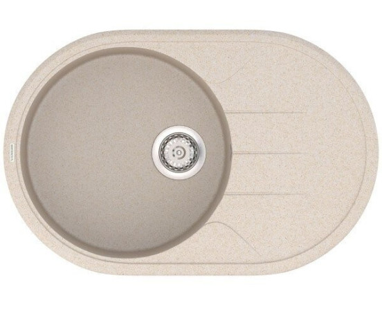 Кухонная мойка гранитная Vankor Sity, 78х50, бежевый (SITY SMO 02.78 BEIGE)