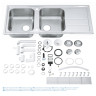 Кухонна мийка сталева Grohe K500, 116x50 (31588SD0)