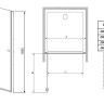 Душові двері Radaway Eos DWJ 100 (37923-01-01N)