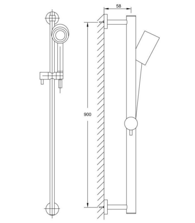 Душевой гарнитур Steinberg Serie 100 (100 1622)