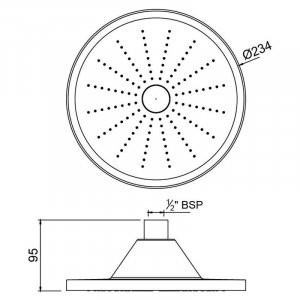 Верхній душ Jaquar Led (OHS-CHR-1741)