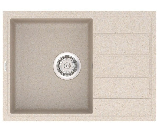 Кухонная мойка гранитная Vankor Easy, 62x44, бежевый (EASY EMP 02.62 BEIGE)