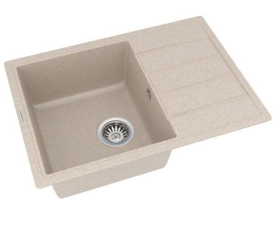 Кухонная мойка гранитная Vankor Easy, 62x44, бежевый (EASY EMP 02.62 BEIGE)