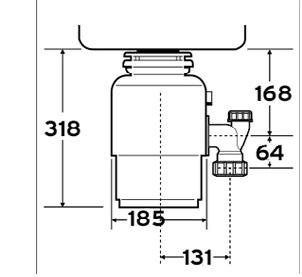 Подрібнювач харчових відходів In-Sink-Erator Model 56 (MODEL 56)