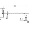 Кронштейн для верхнього душу KFA Armatura Hexa Ring (835-030-00)