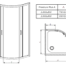 Душова кабіна Radaway Premium Plus, 80x80 (30411-01-01N)
