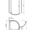 Душова кабіна Radaway Almatea PDJ, права, 90x90 (30702-01-01N)