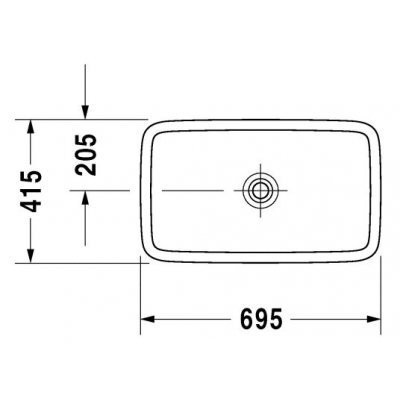 Умивальник підвісний Duravit PuraVida, 70 (370700000)
