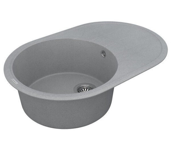 Кухонна мийка гранітна Vankor Sity, 78х50, сірий (SITY SMO 02.78 GRAY)