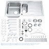 Кухонна мийка сталева Grohe K500, 97x50 (31572SD0)