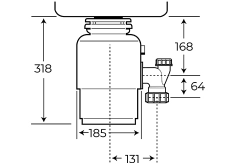 Подрібнювач харчових відходів Teka TR 750 (115890014)