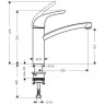 Смеситель для кухни Hansgrohe Focus E, однорычажный, хром (31780000)