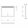 Зеркало в ванную Sanwerk Lava Deluxe, 80x65 (ZL0000122)