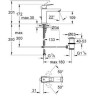 Cмеситель для умывальника Grohe Eurocube, однорычажный, хром (23445000)