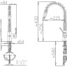 Смеситель для кухни KFA Armatura Sigma, однорычажный, хром (6603-114-00)