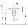 Умивальник підвісний Duravit Starck-1, 57 (4055700001)