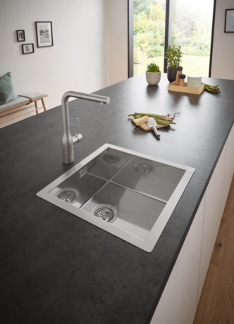 Кухонна мийка сталева Grohe K700, 46x46 (31578SD0)