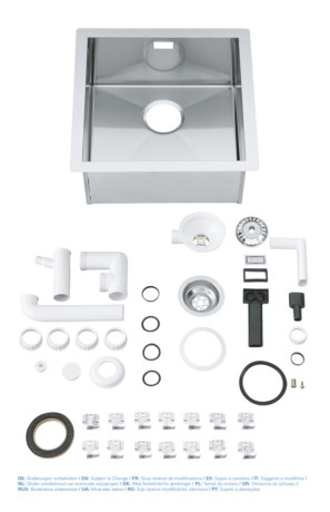 Кухонна мийка сталева Grohe K700, 46x46 (31578SD0)