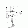 Смеситель для биде Hansgrohe PuraVida, джойстик, белый (15270400)