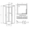 Душова стінка Radaway Premium Plus 2S 80 (33443-01-01N)