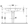 Умивальник підвісний Duravit Starck-1, 90 (405900000)