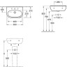 Умывальник подвесной Villeroy&Boch O.Novo, 55 (51665601)