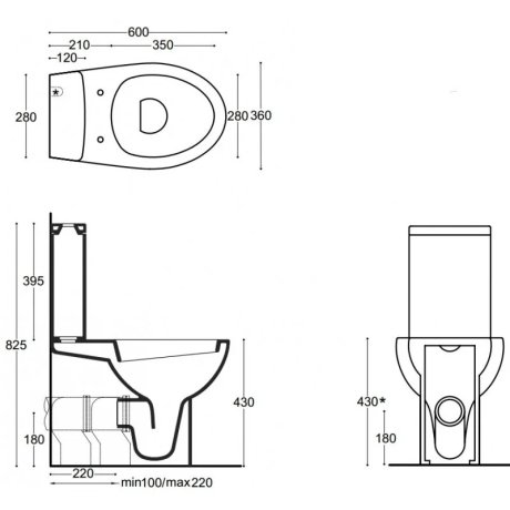Унітаз компакт Kolo Rimfree (L99021000)