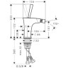 Смеситель для биде Hansgrohe PuraVida, джойстик, хром (15270000)