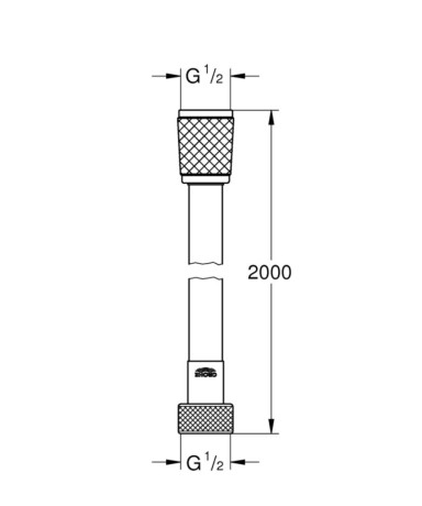 Душовий шланг Grohe Relexaflex, 200 (28155001)