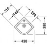 Умивальник підвісний Duravit Starck-3, 31 (752440000)
