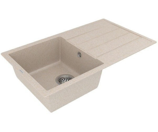 Кухонная мойка гранитная Vankor Easy, 76x44, бежевый (EASY EMP 02.76 BEIGE)