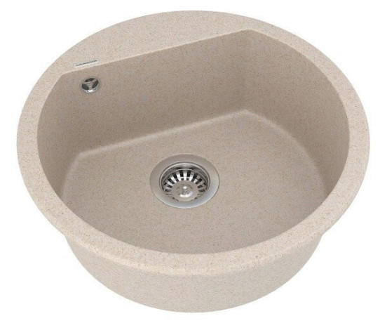 Кухонная мойка гранитная Vankor Tera, 50х50, бежевый (TERA TMR 01.50 BEIGE)