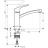 Смеситель для кухни Hansgrohe Focus E2, однорычажный, хром (31806000)