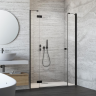 Душова кабіна Radaway Essenza New Black DWJ+S, ліва, 110x110 (385030-54-01L)