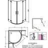 Душевая кабина Radaway Euphoria PDD, правая, 90x90 (383001-01R)