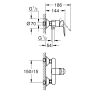 Cмеситель для душа Grohe BauEdge, однорычажный, хром (23636000)