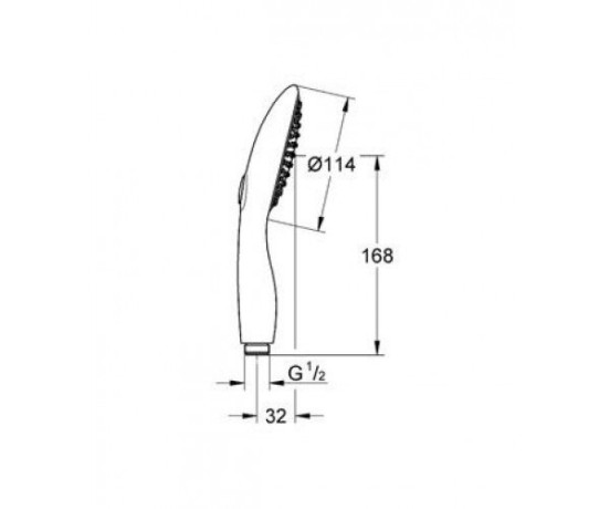 Ручний душ Grohe Power&Soul (27671000)