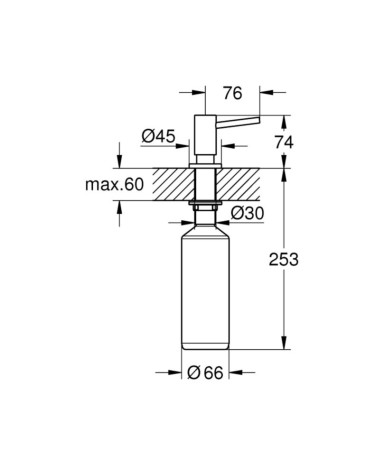 Дозатор для рідкого мила Grohe Cosmopolitan (40535000)