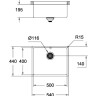 Кухонна мийка сталева Grohe K700U, 54x44 (31574SD0)