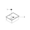 Кухонна мийка сталева Grohe K700U, 54x44 (31574SD0)