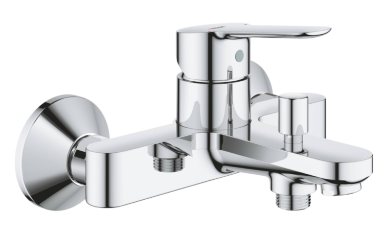 Смеситель для ванны Grohe BauEdge, однорычажный, хром (23605000)