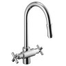 Смеситель для кухни KFA Armatura Symetric, двухвентильный, хром (343-214-00)