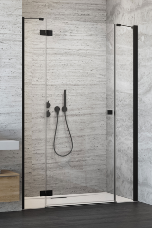 Душова кабіна Radaway Essenza New Black DWJ+S, ліва, 140х140 (385033-54-01L)