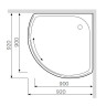 Душовий піддон AM.PM Bliss Solo Slide, 90x90 (W56T-315-090W)